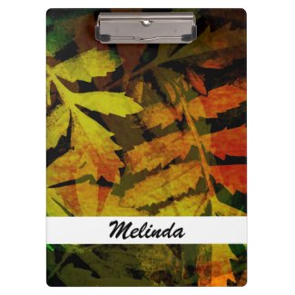 Bright Modern Leaves Abstract Pattern Personalized