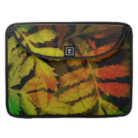 Bright Modern Leaves Abstract Pattern Sleeve For MacBook Pro