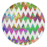 Bright Multicolored Zigzags. plates