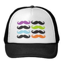Bright Mustaches Trucker Hat