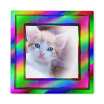 Bright Neon Photo Frame Magnet