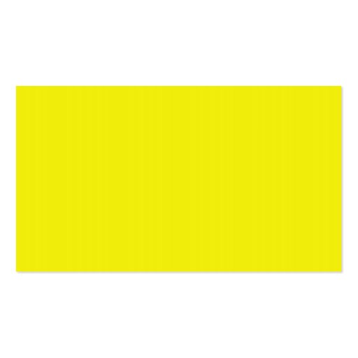 Bright Neon Yellow Business Card (back side)