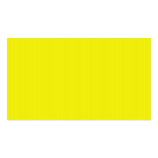 Bright Neon Yellow Business Card