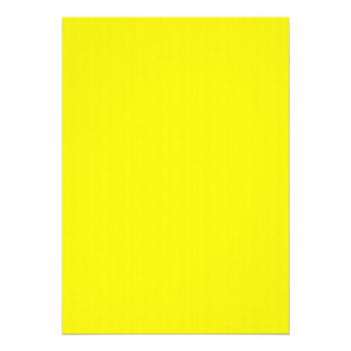 Bright Neon Yellow Invitation