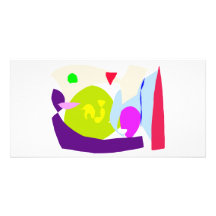 Bright Night Southern Cross Yellow Tent Personalized Photo Card