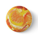 bright orange abstract painting buttons by Halima_Ahkdar bright orange abstract painting buttons