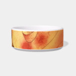 Bright orange abstract pet bowls