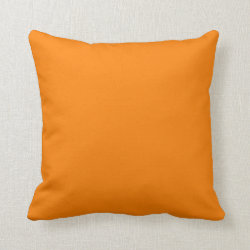 bright orange DIY custom background template Pillow