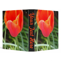 Bright Orange Flower Binder