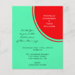 Bright Orange Green Modern Wedding Full Color Flyer