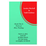Bright Orange Green Modern Wedding stationery