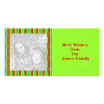 bright orange lime green photo cards