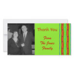 bright orange lime green photo cards