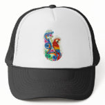 bright parrot hats