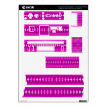 Bright pink abstract skin for wii 