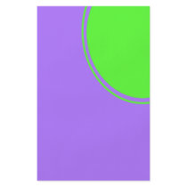 Bright pink and green mod circle full color flyer