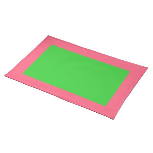 Bright Pink and Lime Green Placemat