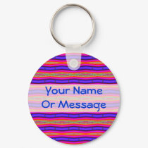 bright pink blue stripes template keychains