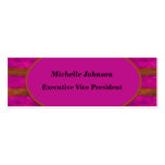 bright pink brown texture design business cards