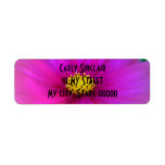 Bright Pink Cosmo Return Address Labels