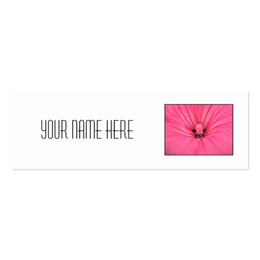 Bright Pink Flower. Business Card (front side)