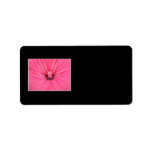 Bright Pink Flower. Personalized Address Labels