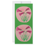 Bright Pink Flowers Rack Card
