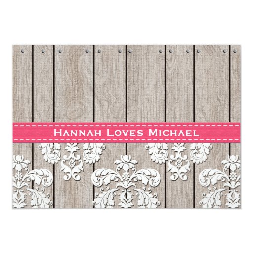 Bright Pink Hydrangea Mason Jar Bridal Shower Cards