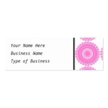 Bright Pink Lace Pattern Design. Business Cards