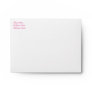 Bright Pink Lined Envelope