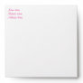 Bright Pink Lined Envelope