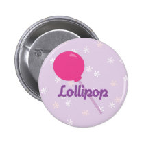 Bright Pink Lollipop buttons