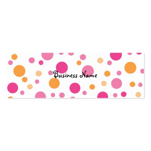 Bright Pink Owl Baby Business Card (back side)