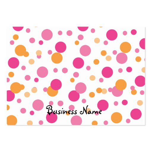 Bright Pink Owl Baby Business Cards (back side)