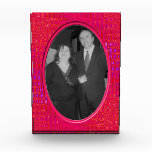 bright pink pattern background photo frame awards