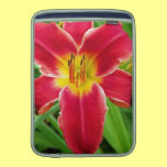 Bright Pink Tiger Lilly Photo Laptop Sleeve ipad sleeves