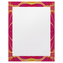 bright pink yellow letterhead