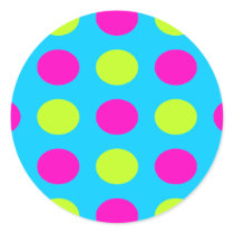 Bright Polka Dot Stickers