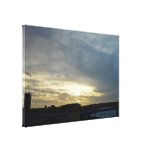 Bright pre-sunset sky glow over Burns Beach Stretched Canvas Prints