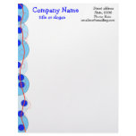 Bright professional blue and red bubble design letterhead