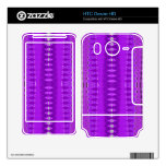Bright Purple Abstract Pattern Skin For HTC Desire HD