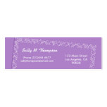 Bright Purple Border Frame Business Card