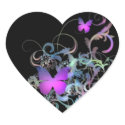 Bright Purple Butterfly sticker