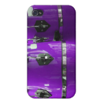 Bright purple conga drums photo case for iPhone 4