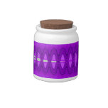 Bright purple design candy dishes