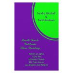 bright purple green mod circle wedding stationery