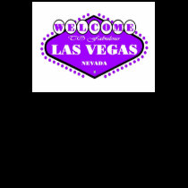 BRIGHT Purple Las Vegas Sign Ladies Spaghetti Top t-shirts