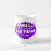 BRIGHT Purple Las Vegas Sign Mug