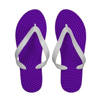Bright Purple Mod Design Flip-Flops