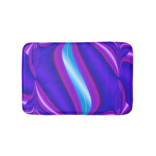 Bright Purple Turquoise Mod Design Bath Mat Zazzle